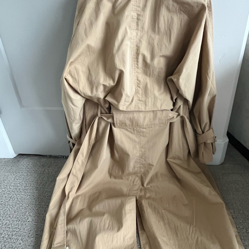 NWT Bernardo Tan Trench Coat xs crsip khaki color - Picture 9 of 10